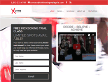 Tablet Screenshot of kickboxingmalaysia.com